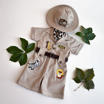 Personalized Safari Outfit for Baby & Toddler - Mickey Mouse Inspired Safari Outfit - Wild One Birthday Safari Outfit - Halloween Costume