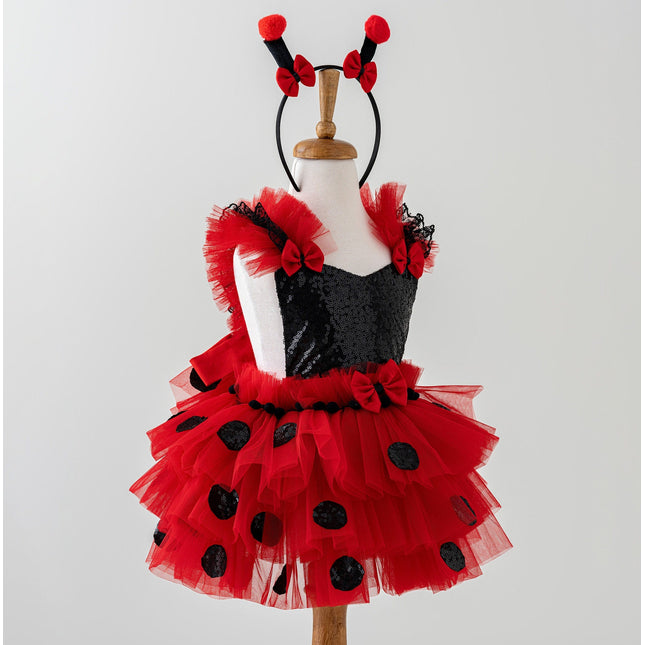 Miraculous Ladybug Tulle Costume | Toddler Girl Tutu Dress | Disney Inspired Tulle Outfit