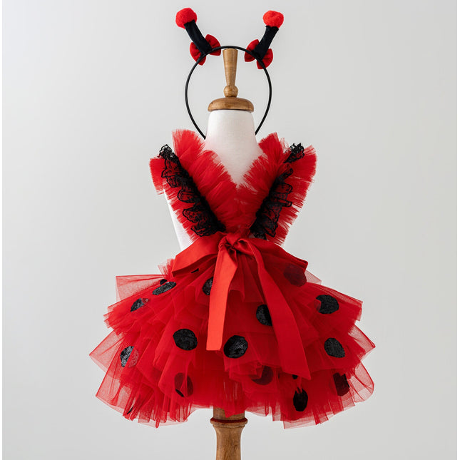 Miraculous Ladybug Tulle Costume | Toddler Girl Tutu Dress | Disney Inspired Tulle Outfit