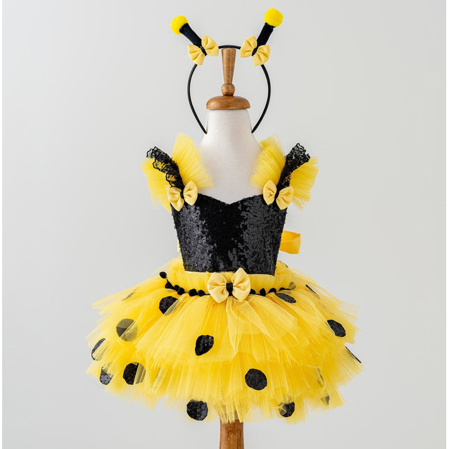 Bee Tulle Costume for Toddlers - Birthday & Halloween Outfit