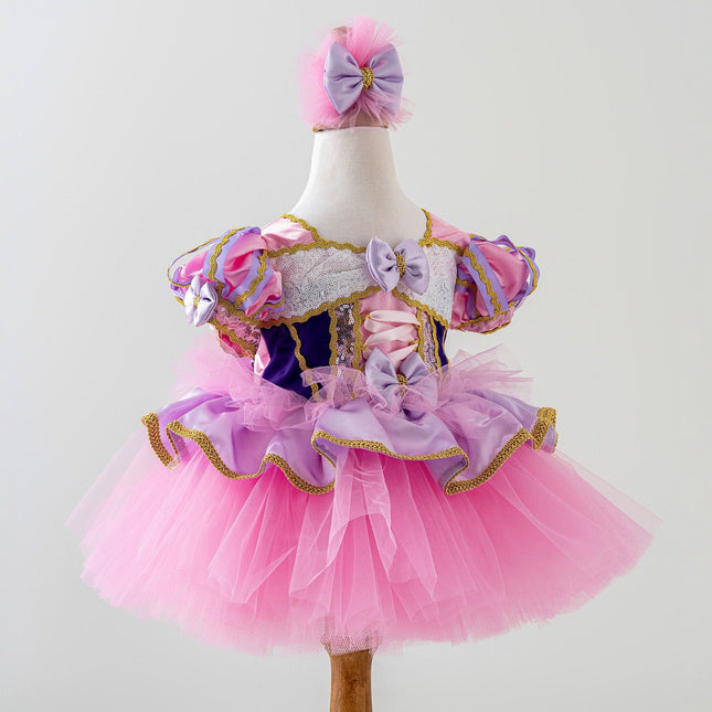 Pink Princess Dress for Toddler & Baby - Baby Tutu Dress - Toddler Birthday Dress - Halloween Costume - Princess Costume