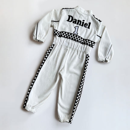 Fast One Birthday Suit - Race Car Birthday Toddler Costume - Kids Racing Jumpsuit - Baby Boy Gift - Halloween Costume