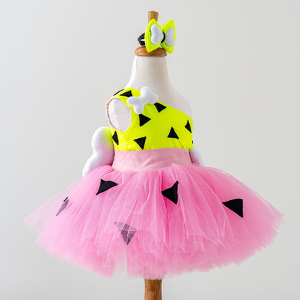 Pink Pebbles Flintstone Costume