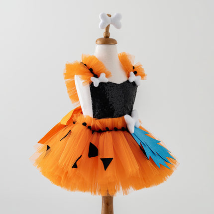 Orange Pebbles Flintstone Costume