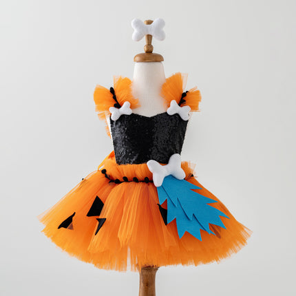 Orange Pebbles Flintstone Costume