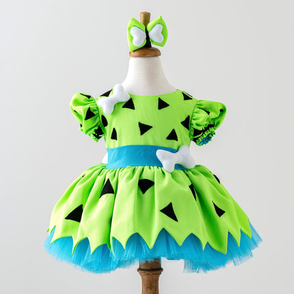 Green Tutu Dress for Baby & Toddler | First Birthday Tulle Dress | Birthday Tutu | Halloween Costume