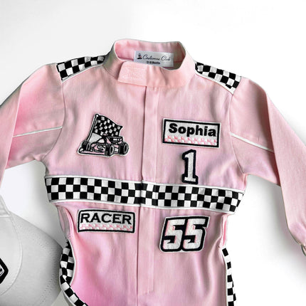 Fast One Birthday Suit - Race Car Birthday Toddler Costume - Kids Racing Jumpsuit - Baby Girl Gift - Halloween Costume