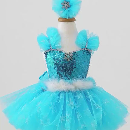 Winter Princess Dress for Babies & Toddlers | Girl’s Princess Tutu Dress | Princess Costume | Birthday Tulle Dress | Halloween Costume