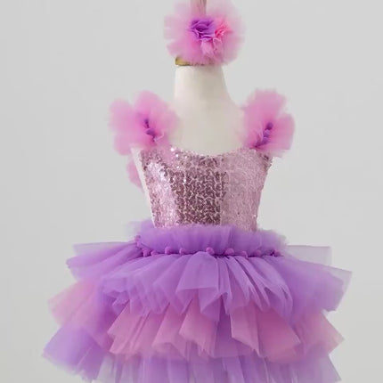 Purple Tutu Dress for Baby & Toddler | First Birthday Tulle Dress | Birthday Tutu | Halloween Costume