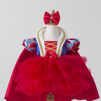 Snow White Disney Princess Dress for Baby & Toddler -  First Birthday Dress -  Toddler Tutu Dress - Halloween Costume - Fairy Tulle Costume