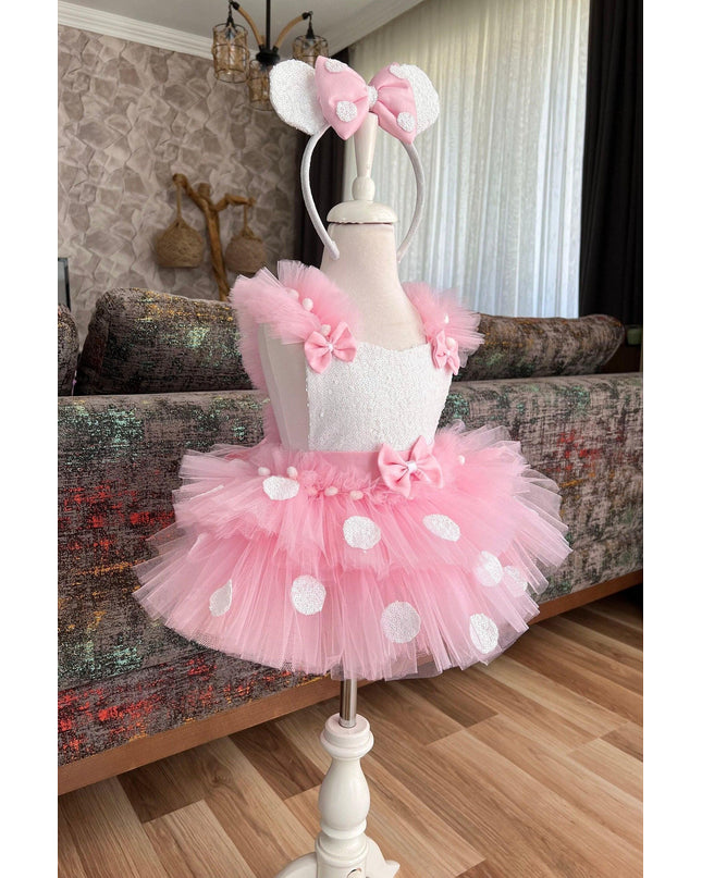 Pink Minnie Mouse inspired Costume by Costumes Club. SKUs: 77838937091644, 77922714827874, 78006411365134, 78172866482323, 78268121910305, 78395159148027, 78462245938305, 78513604775727, 78687264518575, 78744788689124