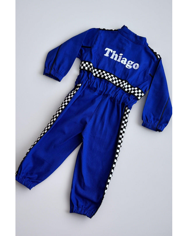 Dark Blue Racer Suit by Costumes Club. SKUs: 20033943608576, 20111973578458, 20207037250430, 20335546259133, 20476500028891