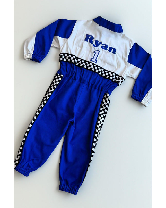Blue Racer Suit by Costumes Club. SKUs: 11986295336693, 12065996810659, 12166160522274, 12213061274623, 12367232562796